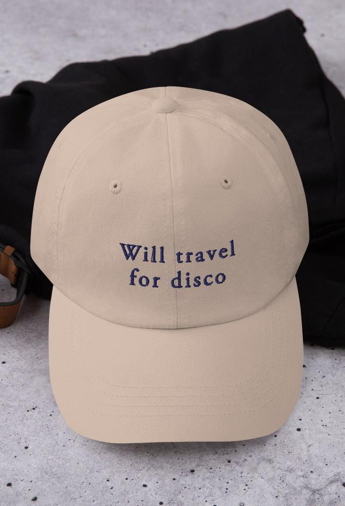 "Will Travel For Disco" Dad Cap - Sinclair Studio
