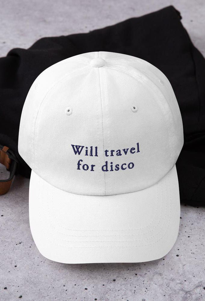"Will Travel For Disco" Dad Cap - Sinclair Studio
